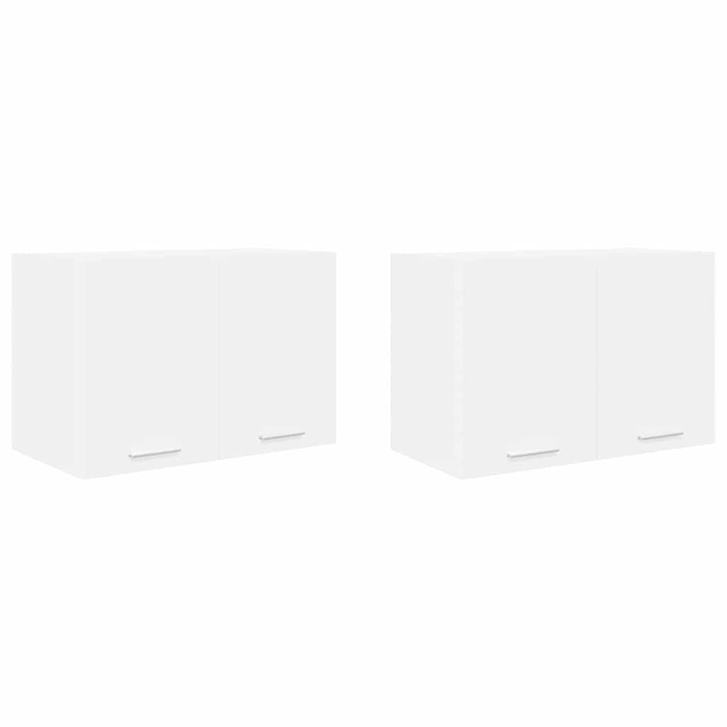 Hängeschrank mit Tür 2 pcs Weiß 60 x 31 x 40 cm Holzwerkstoff