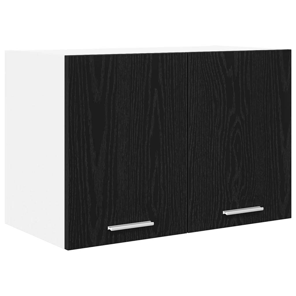 Hängeschrank 2 pcs Schwarze Eiche und Weiß 60 x 31 x 40 cm