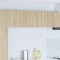 Hängeschrank 2 pcs Sonoma-Eiche und Weiß 60 x 31 x 40 cm