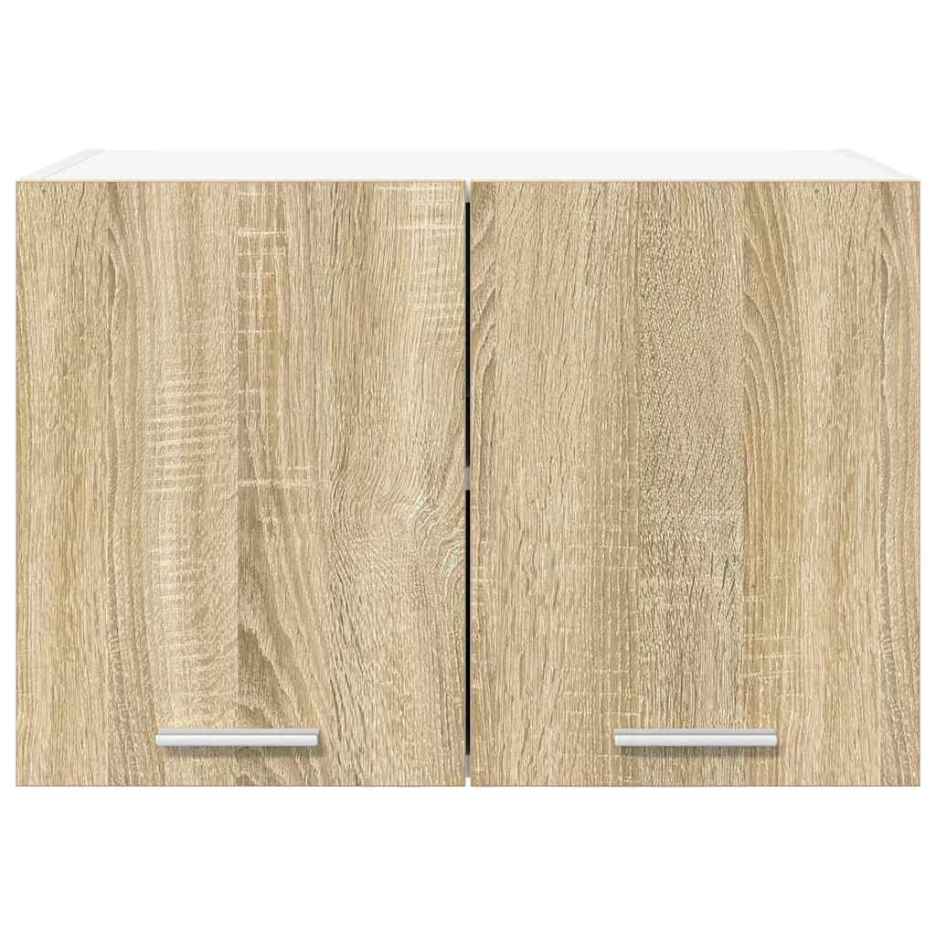 Hängeschrank 2 pcs Sonoma-Eiche und Weiß 60 x 31 x 40 cm