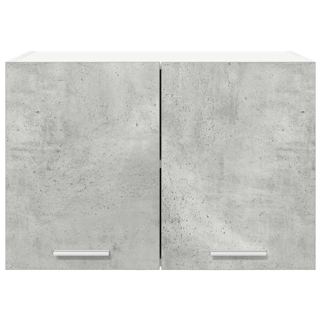 Hängeschrank mit Tür 2 pcs Betongrau und Weiß 60 x 31 x 40 cm
