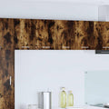 Hängeschrank 2 pcs Geräucherte Eiche und Weiß 60 x 31 x 40 cm
