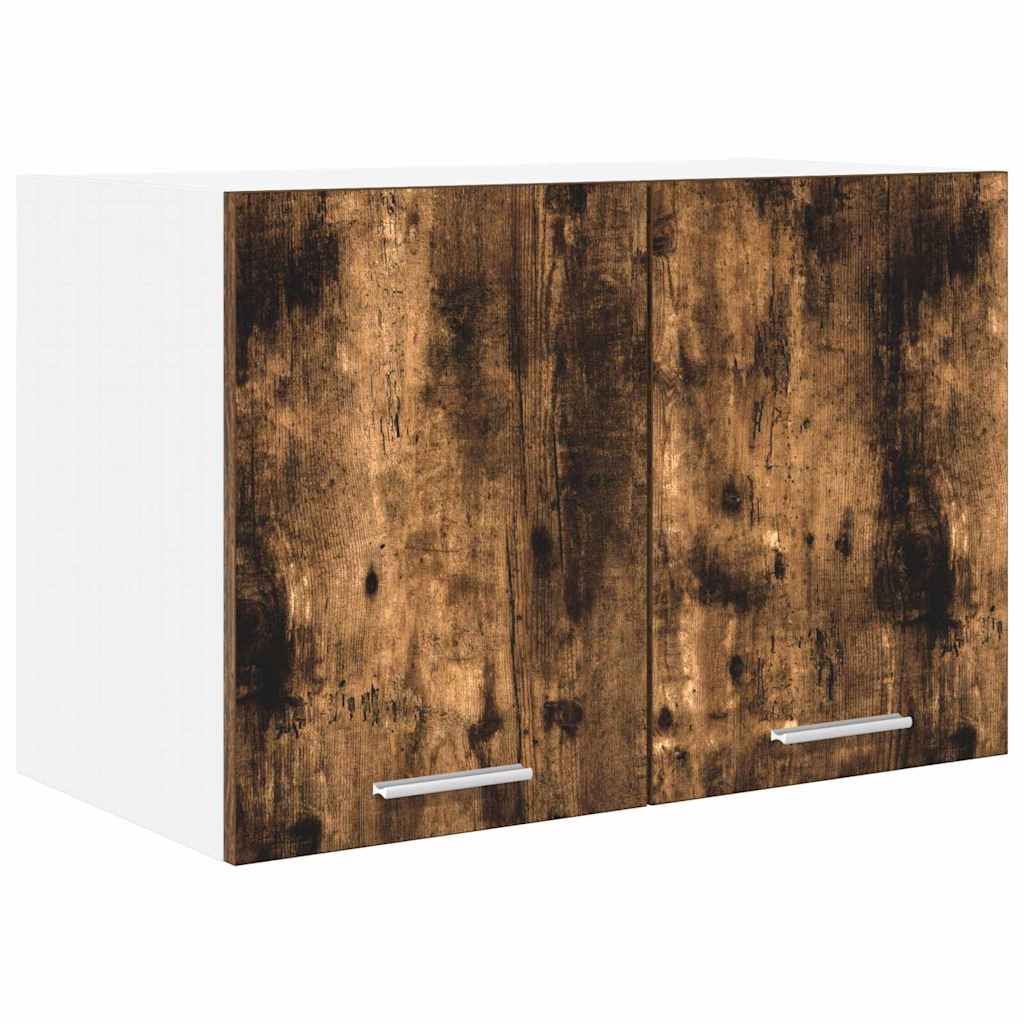 Hängeschrank 2 pcs Geräucherte Eiche und Weiß 60 x 31 x 40 cm