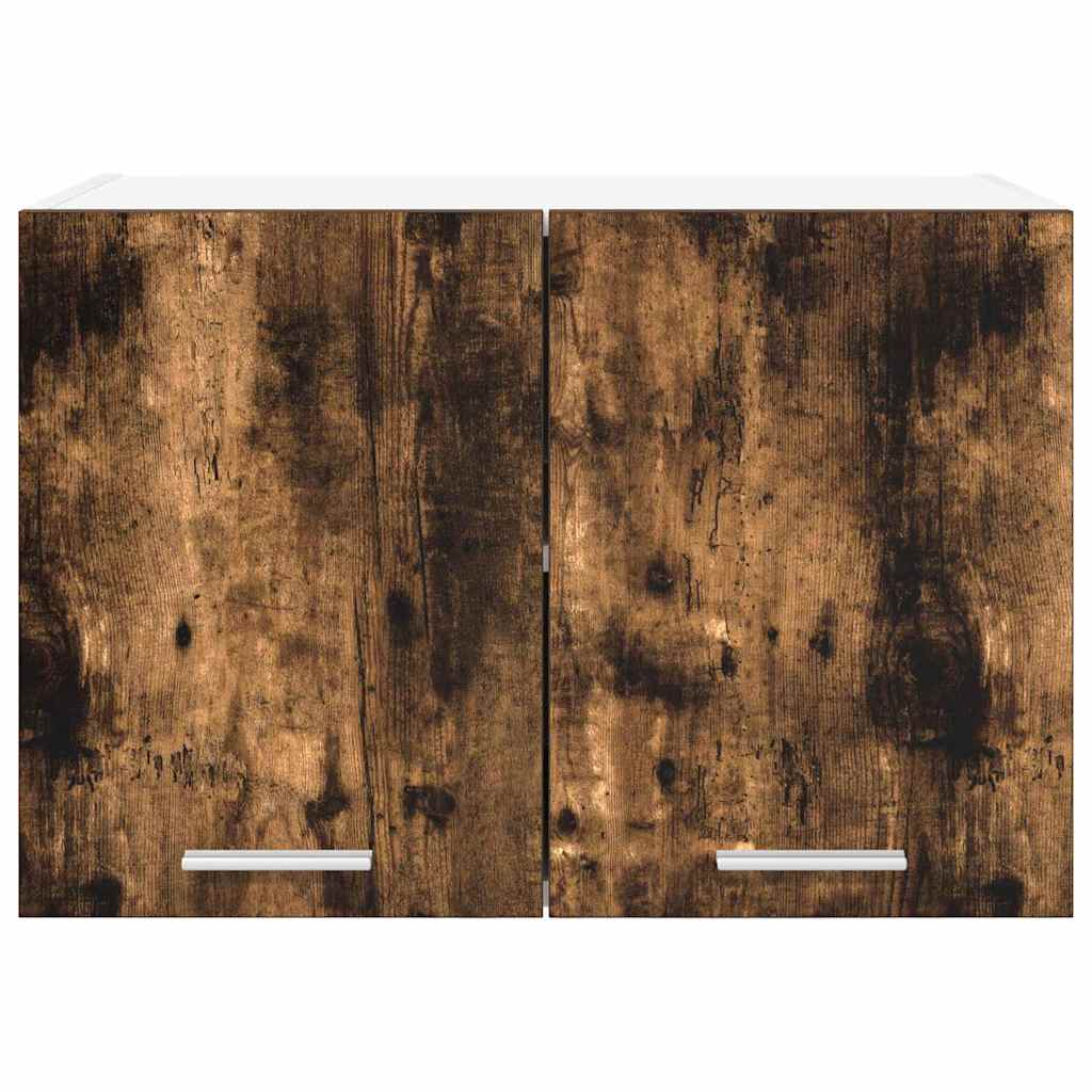 Hängeschrank 2 pcs Geräucherte Eiche und Weiß 60 x 31 x 40 cm