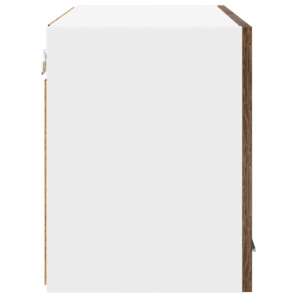 Hängeschrank 2 pcs Geräucherte Eiche und Weiß 60 x 31 x 40 cm