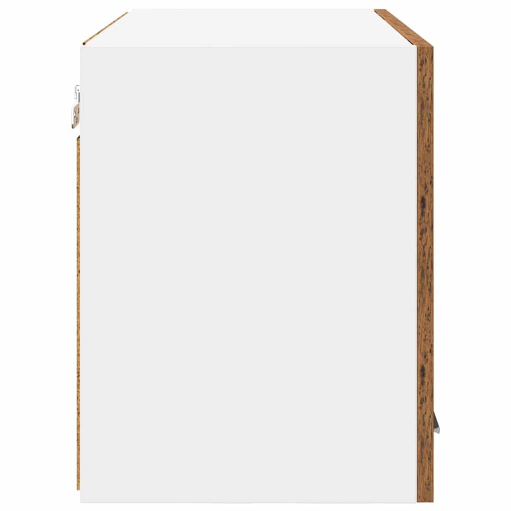 Hängeschrank Altes Holz und Weiß 60 x 31 x 40 cm Holzwerkstoff