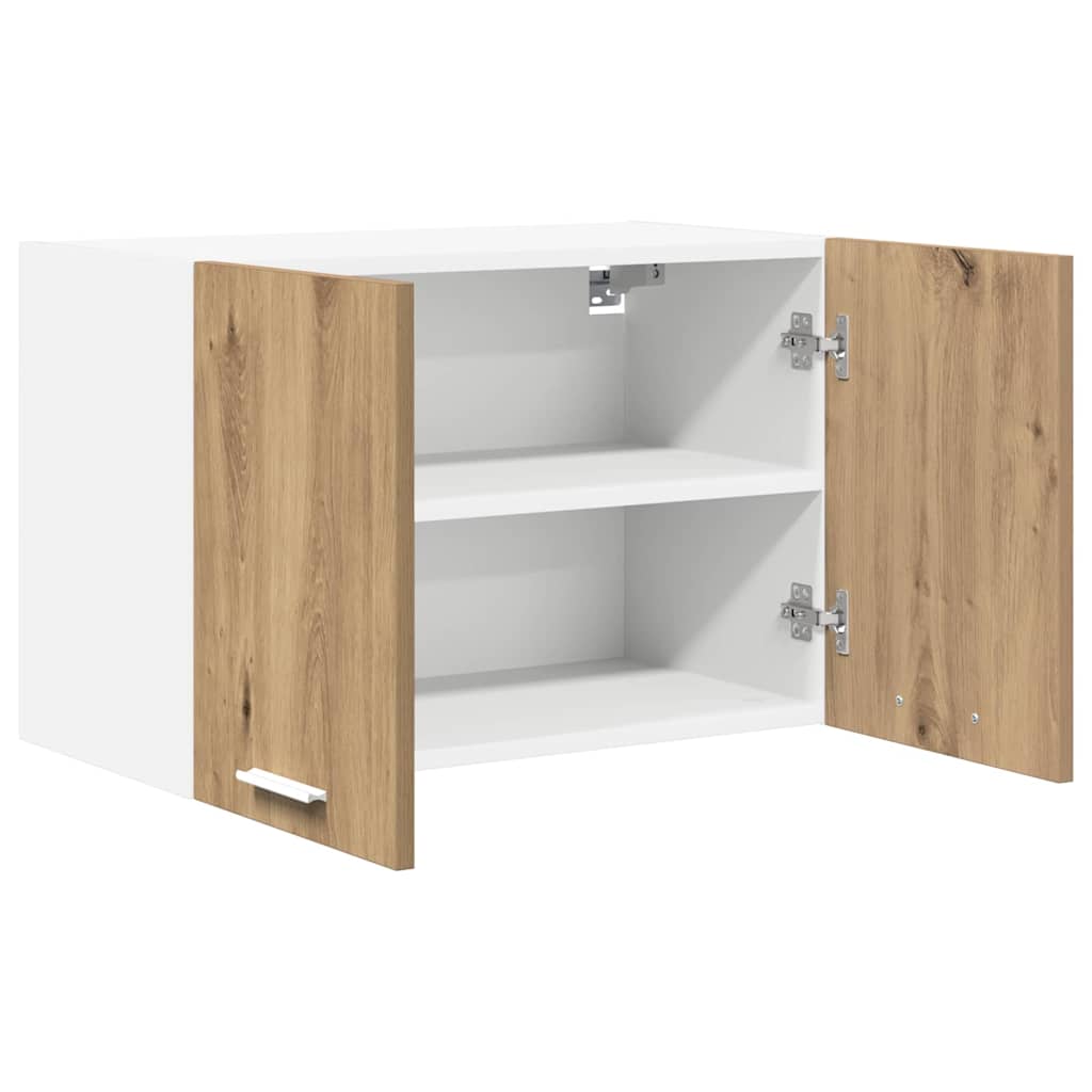 Hängeschrank 2 pcs Artisan-Eiche und Weiß 60 x 31 x 40 cm