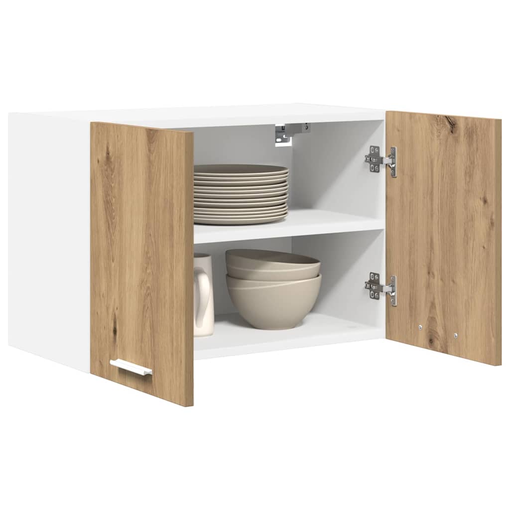 Hängeschrank 2 pcs Artisan-Eiche und Weiß 60 x 31 x 40 cm
