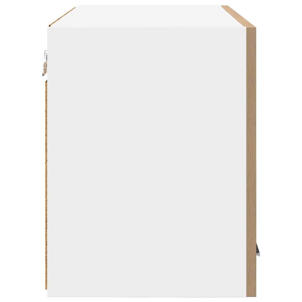 Hängeschrank 2 pcs Artisan-Eiche und Weiß 60 x 31 x 40 cm