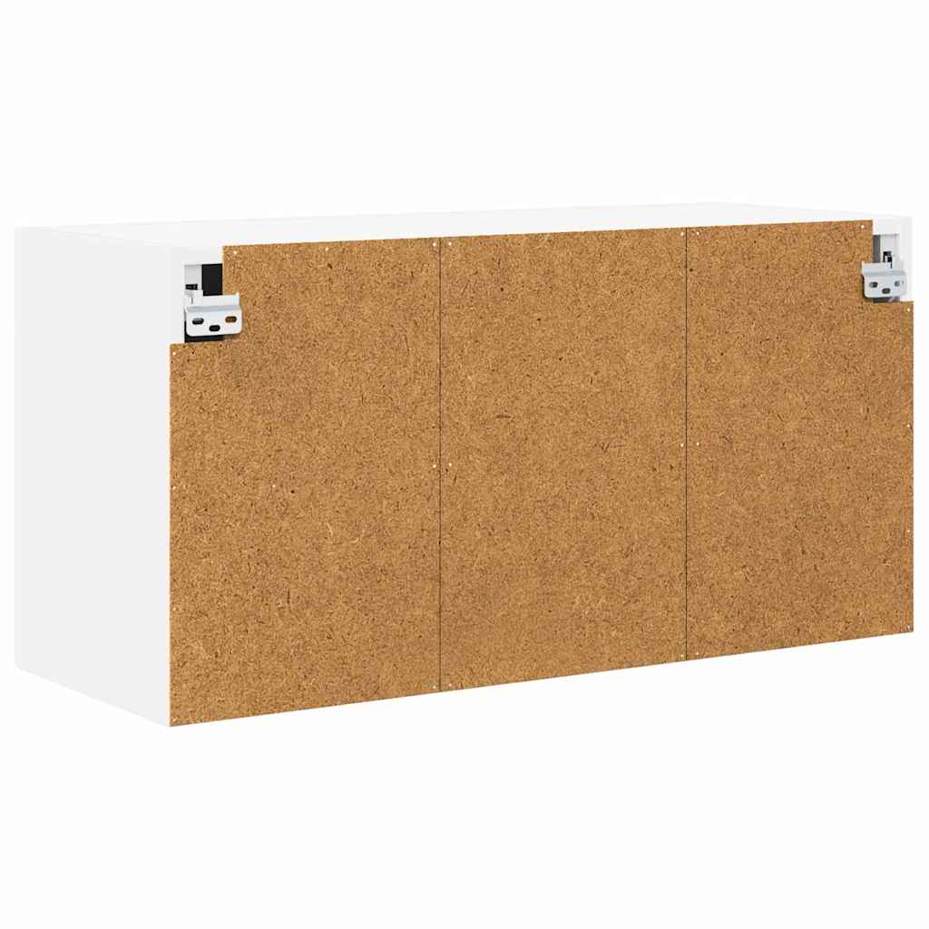 Hängeschrank mit Speicher Weiß 80 x 31 x 40 cm Holzwerkstoff
