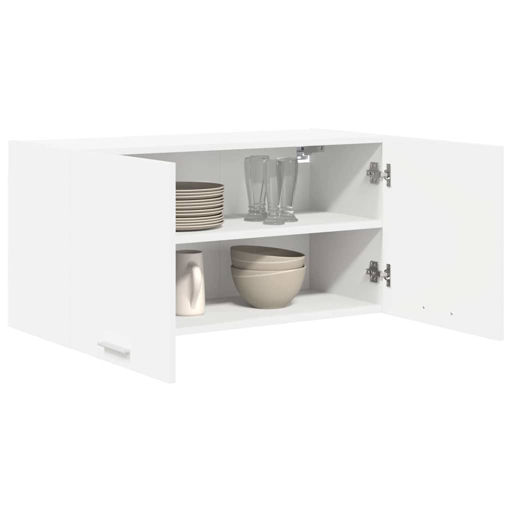 Hängeschrank mit Speicher Weiß 80 x 31 x 40 cm Holzwerkstoff