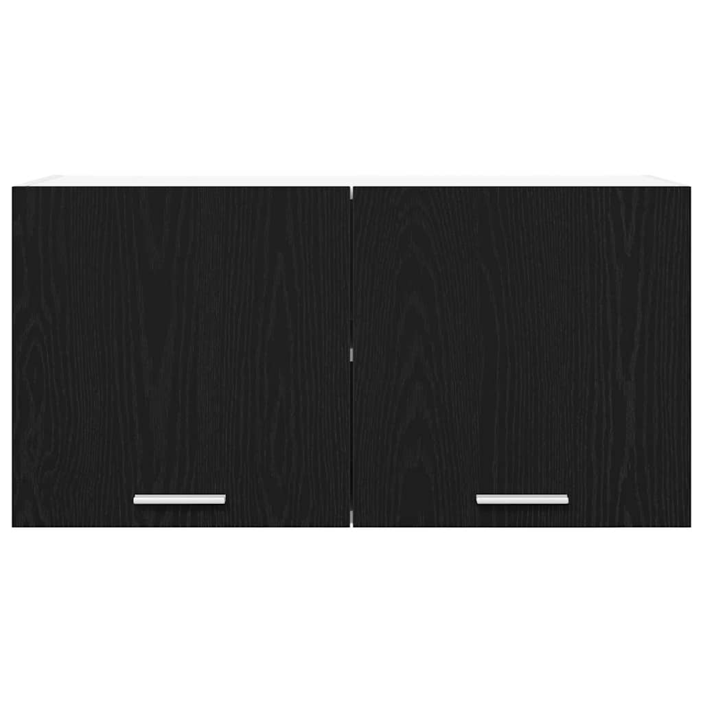 Hängeschrank Schwarz Eichen-Optik 80 x 31 x 40 cm Holzwerkstoff