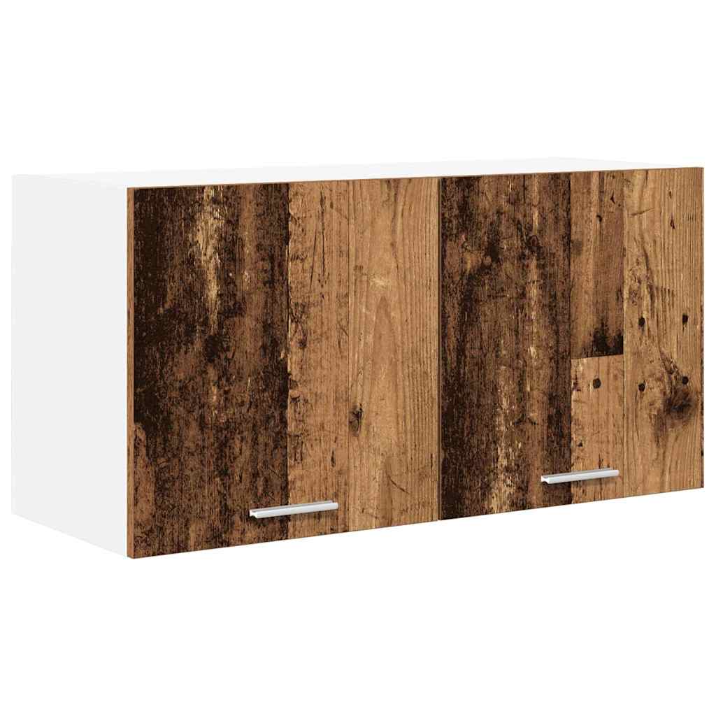 Hängeschrank mit Speicher Altholz 80 x 31 x 40 cm Holzwerkstoff