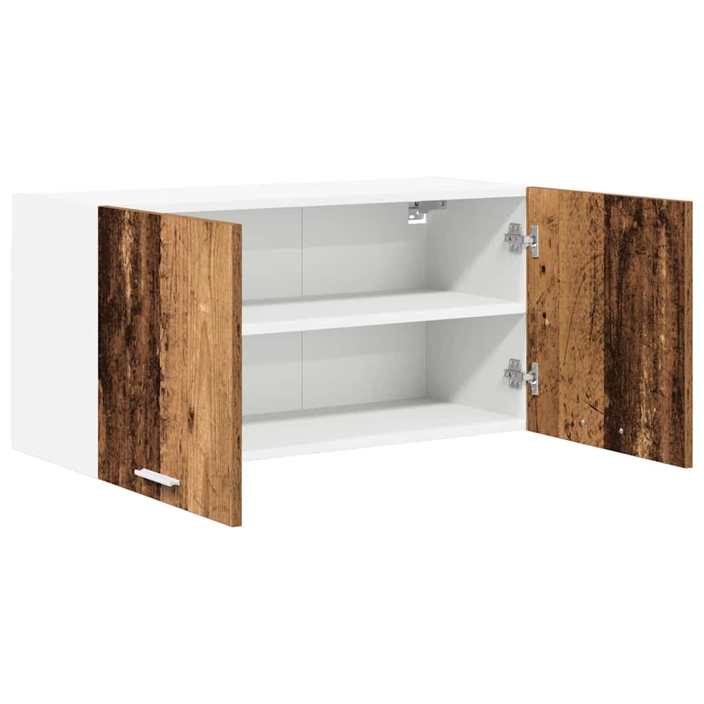 Hängeschrank mit Speicher Altholz 80 x 31 x 40 cm Holzwerkstoff