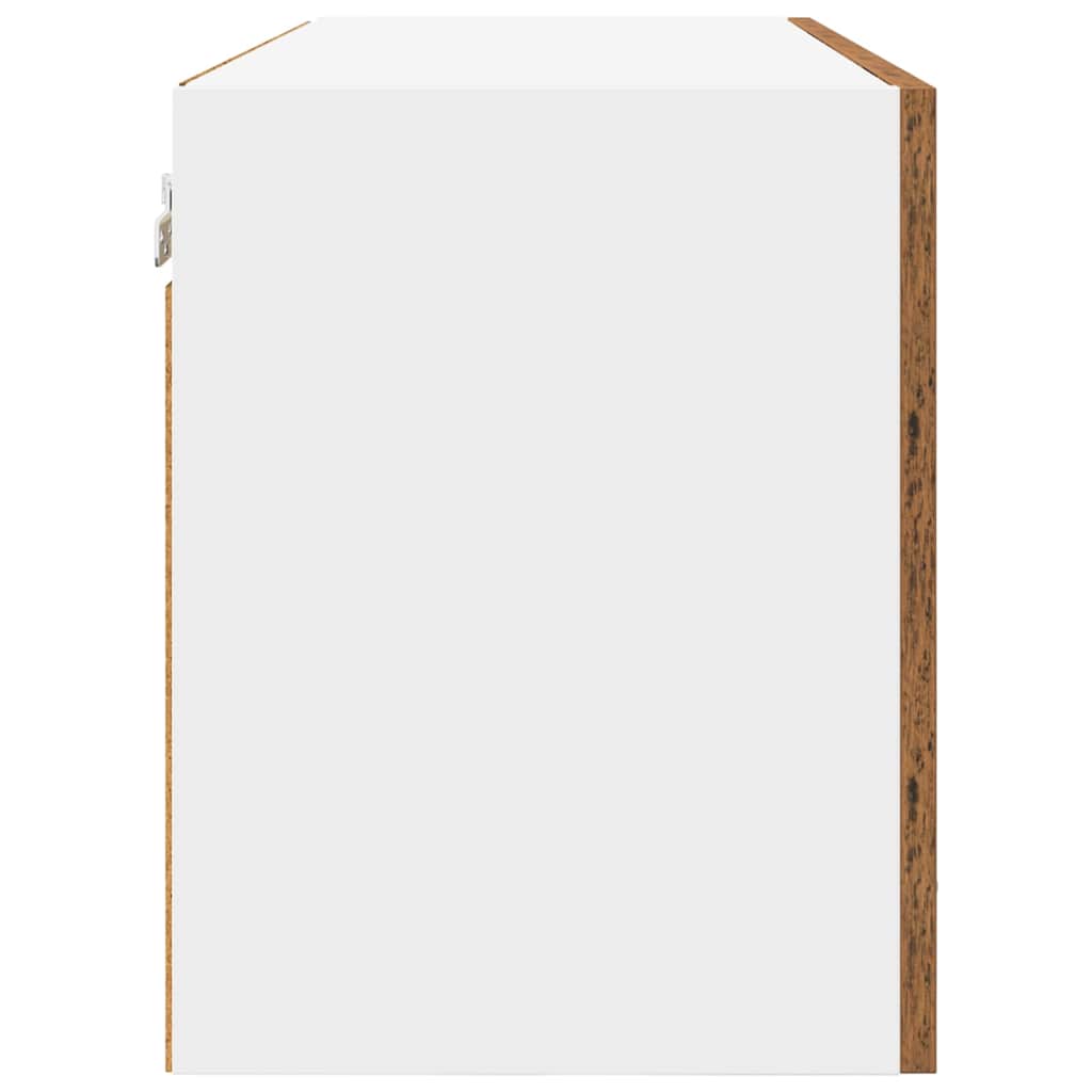 Hängeschrank mit Speicher Altholz 80 x 31 x 40 cm Holzwerkstoff