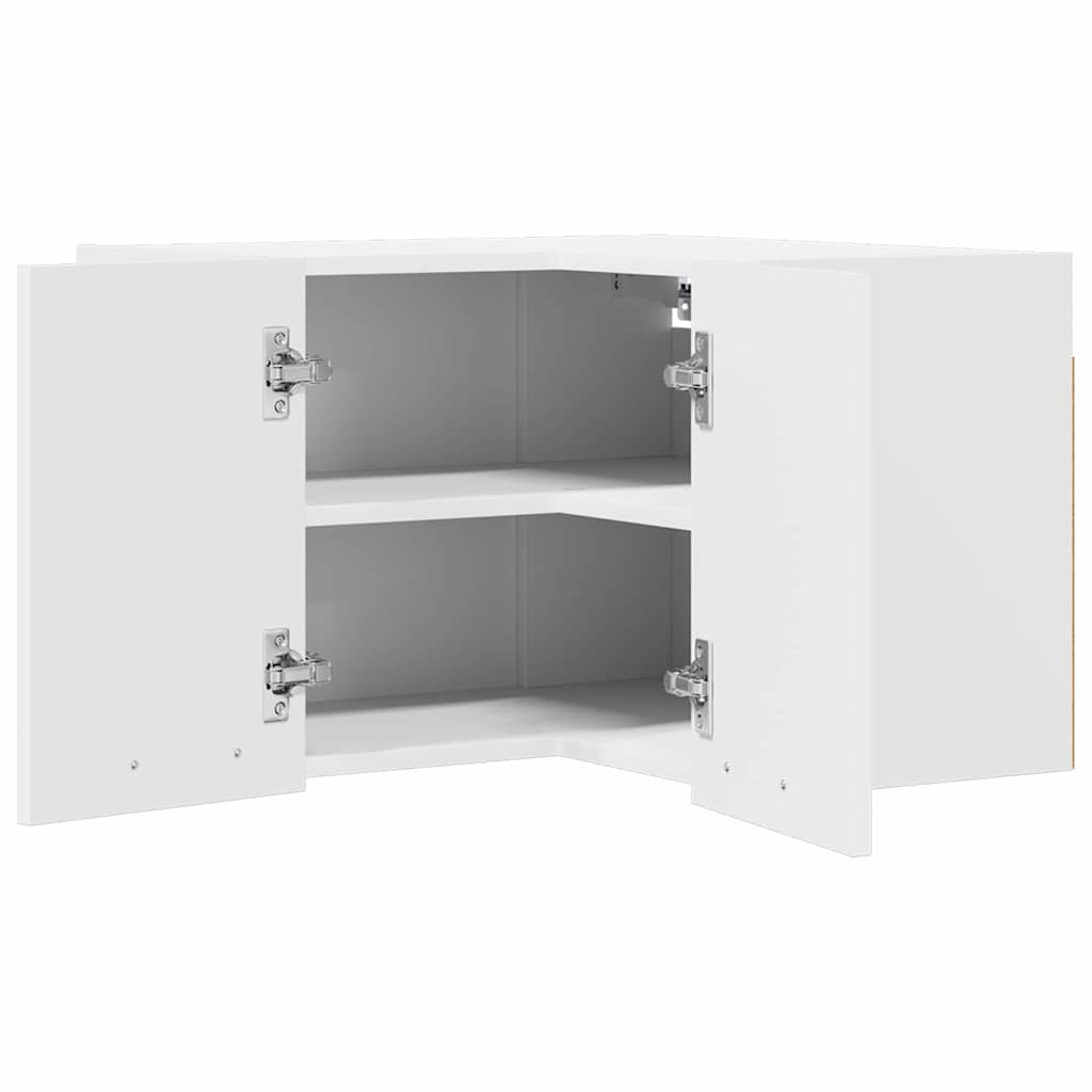 Hängeschrank mit Speicher Weiß 57 x 57 x 40 cm Holzwerkstoff