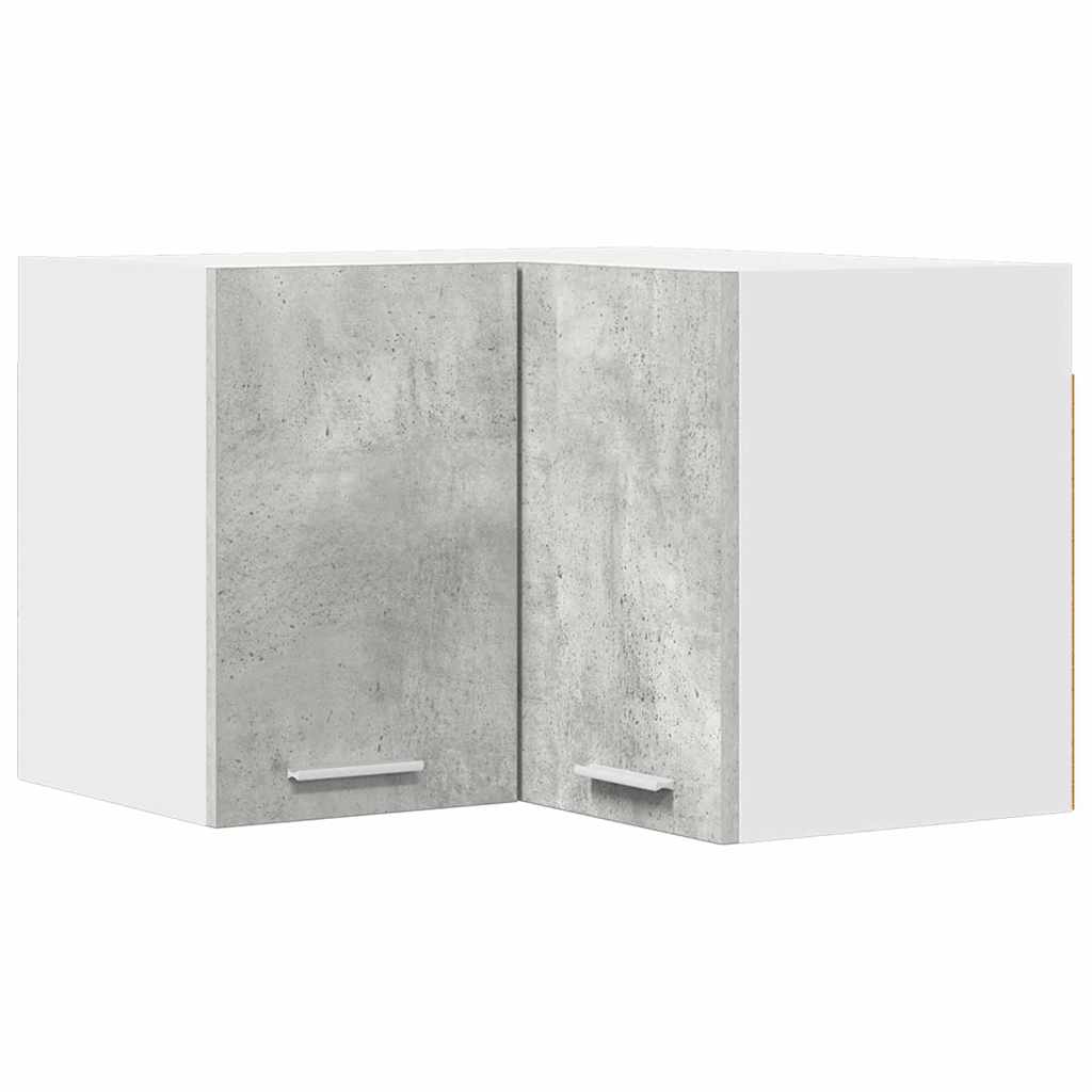 Hängeschrank Betongrau und Weiß 57 x 57 x 40 cm Holzwerkstoff