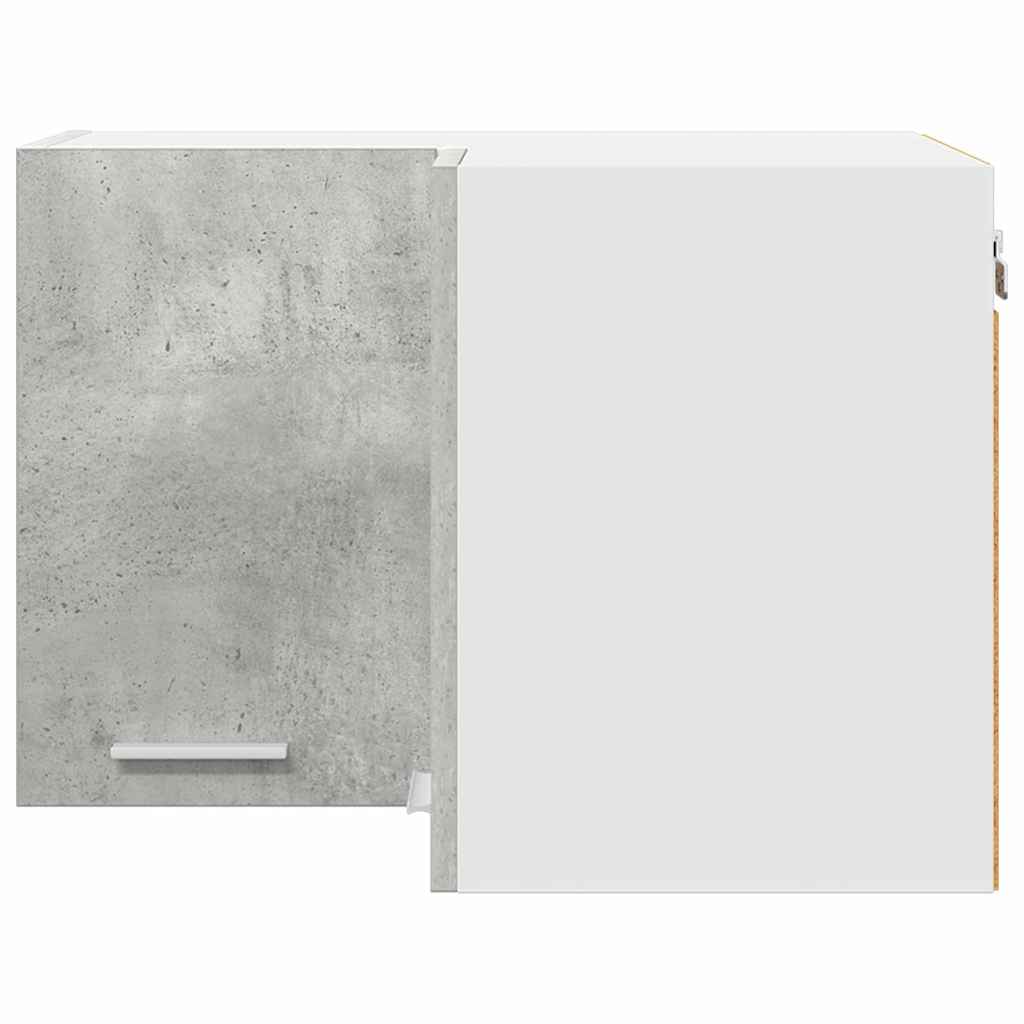 Hängeschrank Betongrau und Weiß 57 x 57 x 40 cm Holzwerkstoff