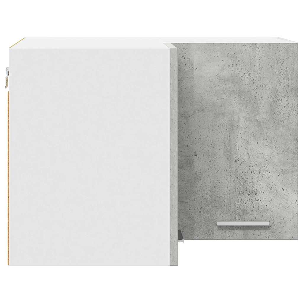 Hängeschrank Betongrau und Weiß 57 x 57 x 40 cm Holzwerkstoff