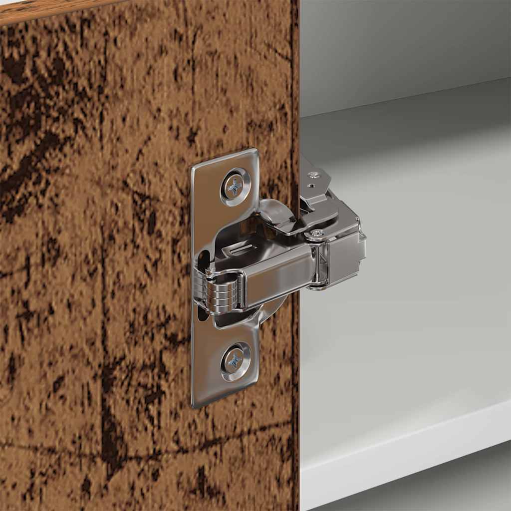 Hängeschrank Altes Holz und Weiß 57 x 57 x 40 cm Holzwerkstoff