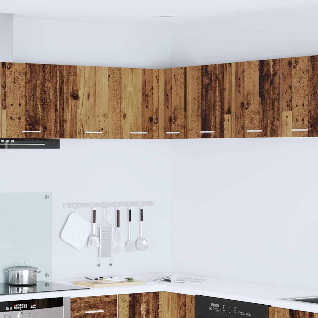 Hängeschrank Altes Holz und Weiß 57 x 57 x 40 cm Holzwerkstoff