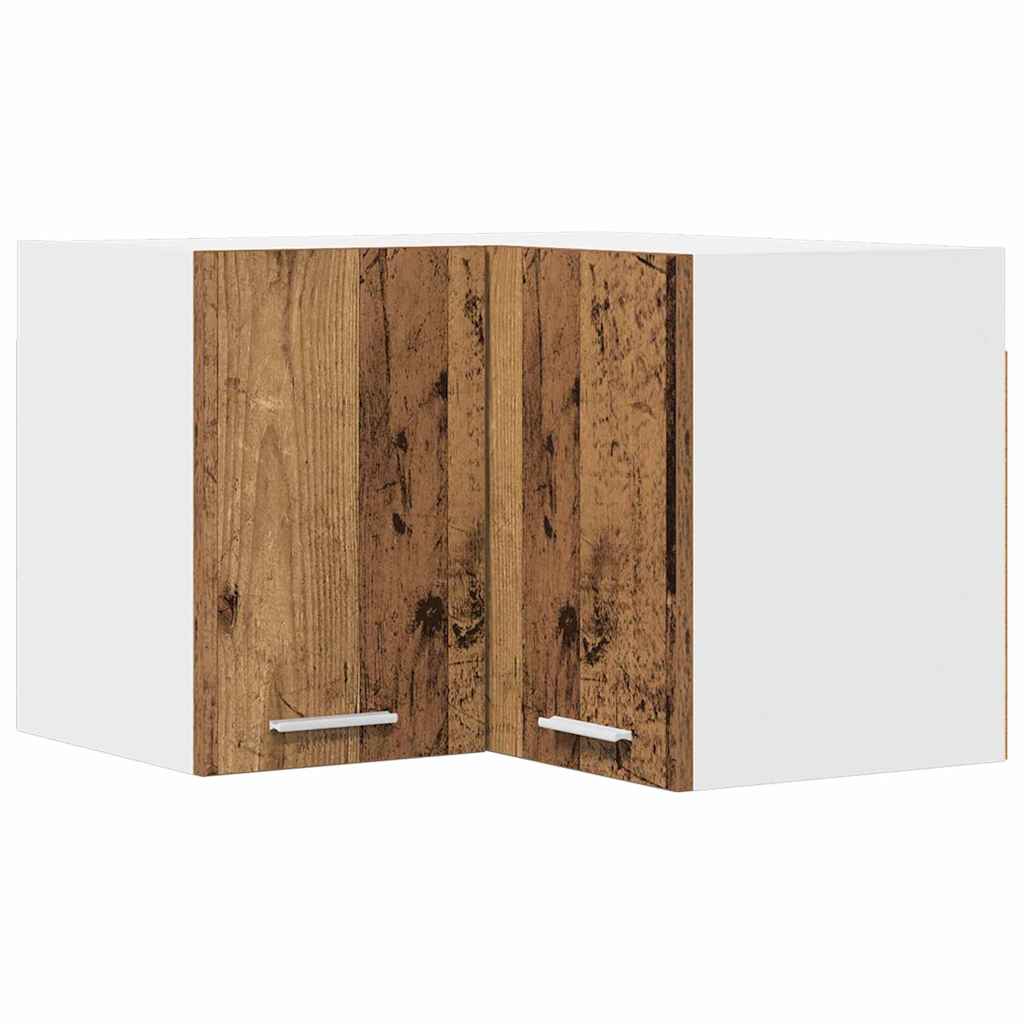 Hängeschrank Altes Holz und Weiß 57 x 57 x 40 cm Holzwerkstoff