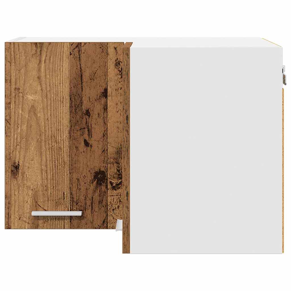 Hängeschrank Altes Holz und Weiß 57 x 57 x 40 cm Holzwerkstoff