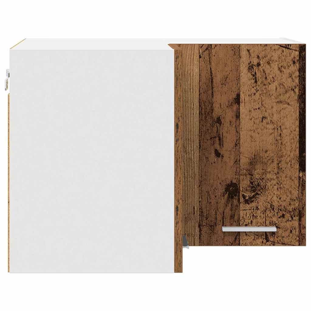 Hängeschrank Altes Holz und Weiß 57 x 57 x 40 cm Holzwerkstoff