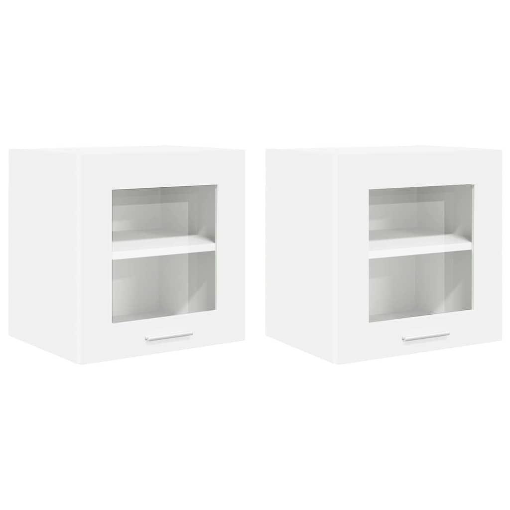 Hängeschrank mit Tür 2 pcs Weiß 40 x 31 x 40 cm Holzwerkstoff