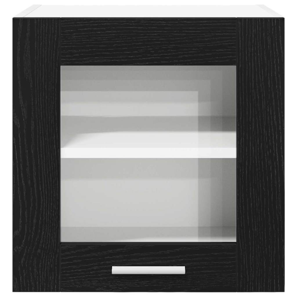 Hängeschrank Schwarz Eichen-Optik 40 x 31 x 40 cm Holzwerkstoff