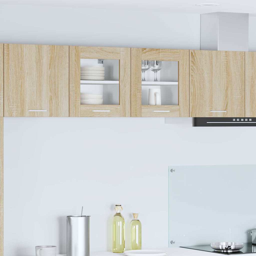 Hängeschrank 2 pcs Sonoma-Eiche 40 x 31 x 40 cm Holzwerkstoff