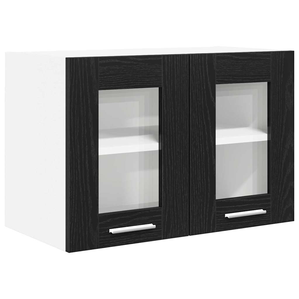 Hängeschrank Schwarz Eichen-Optik 60 x 31 x 40 cm Holzwerkstoff