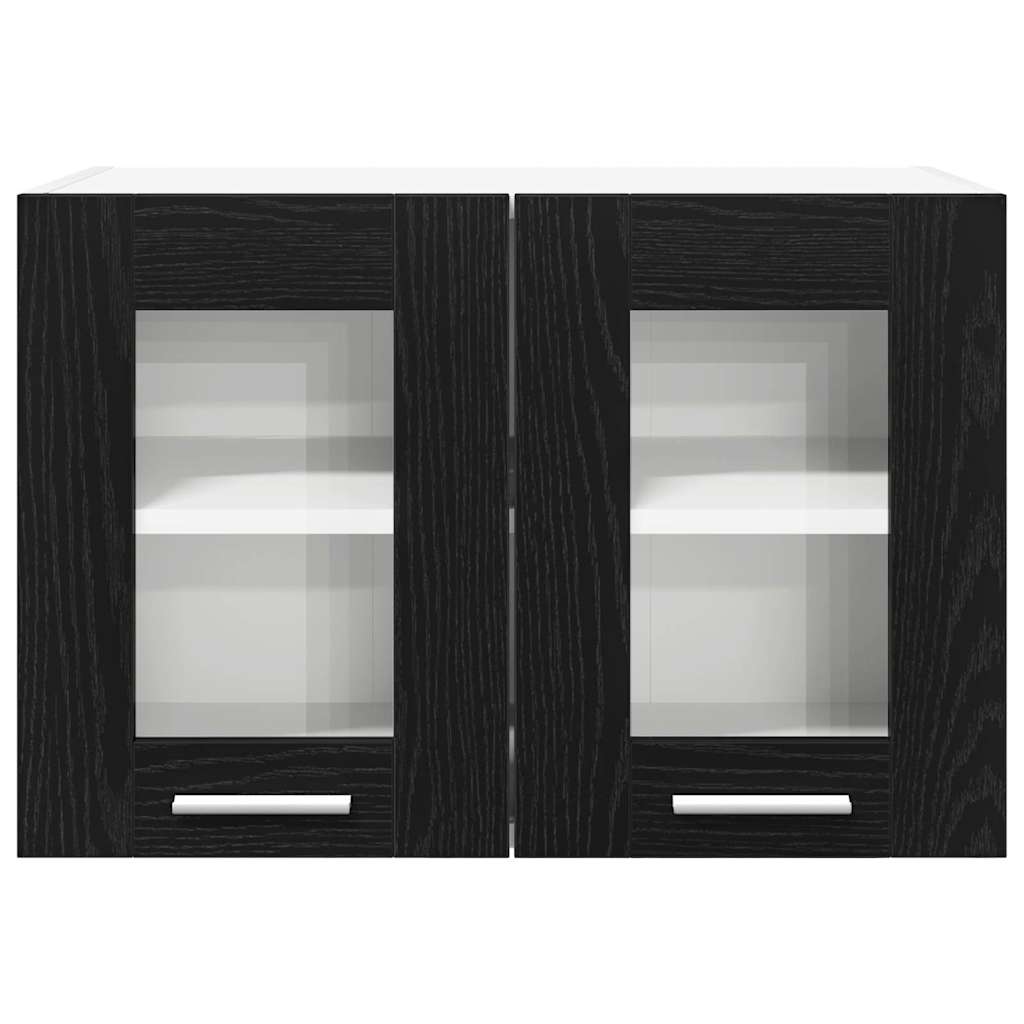 Hängeschrank Schwarz Eichen-Optik 60 x 31 x 40 cm Holzwerkstoff