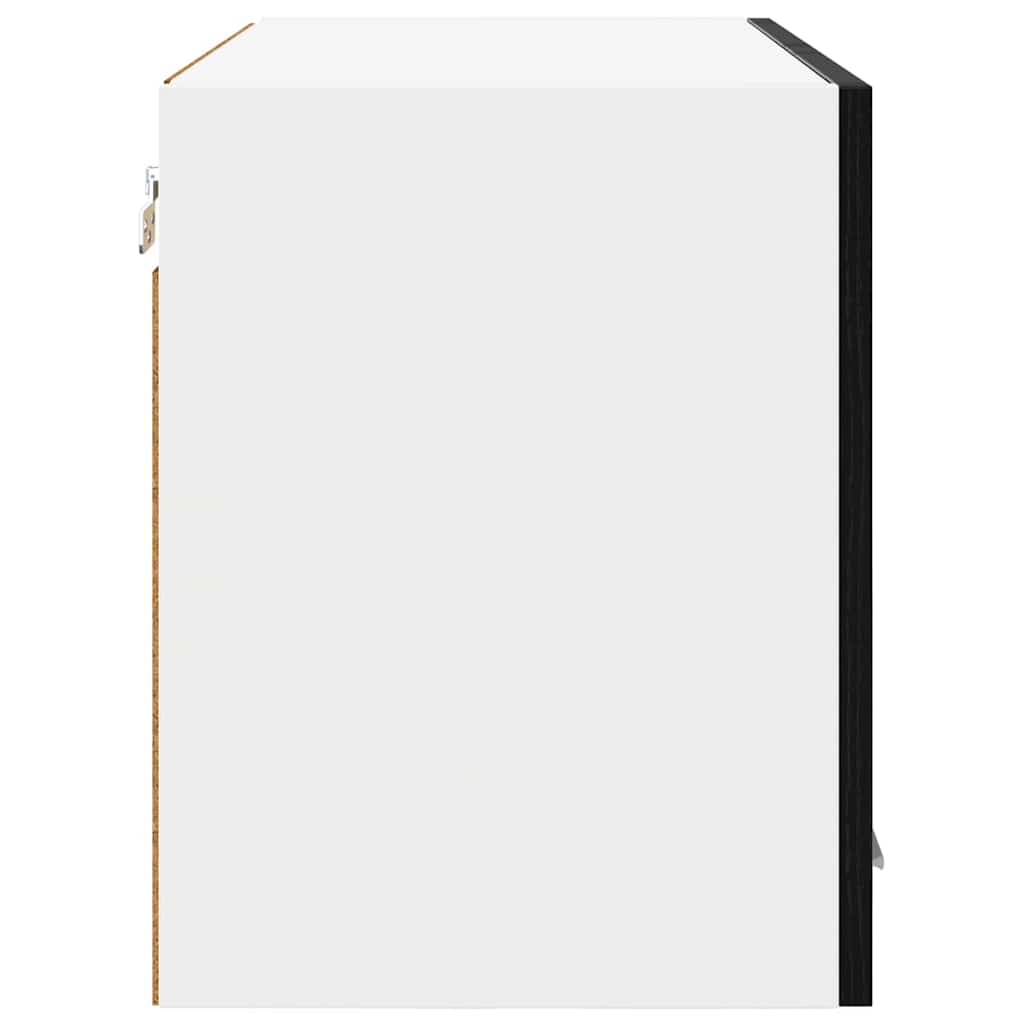 Hängeschrank Schwarz Eichen-Optik 60 x 31 x 40 cm Holzwerkstoff