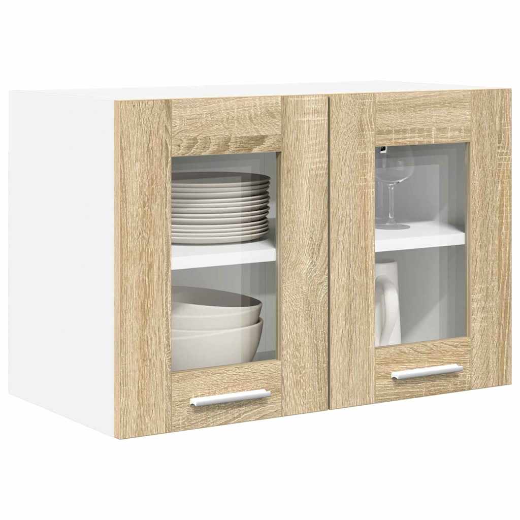 Hängeschrank 2 pcs Sonoma-Eiche 60 x 31 x 40 cm Holzwerkstoff