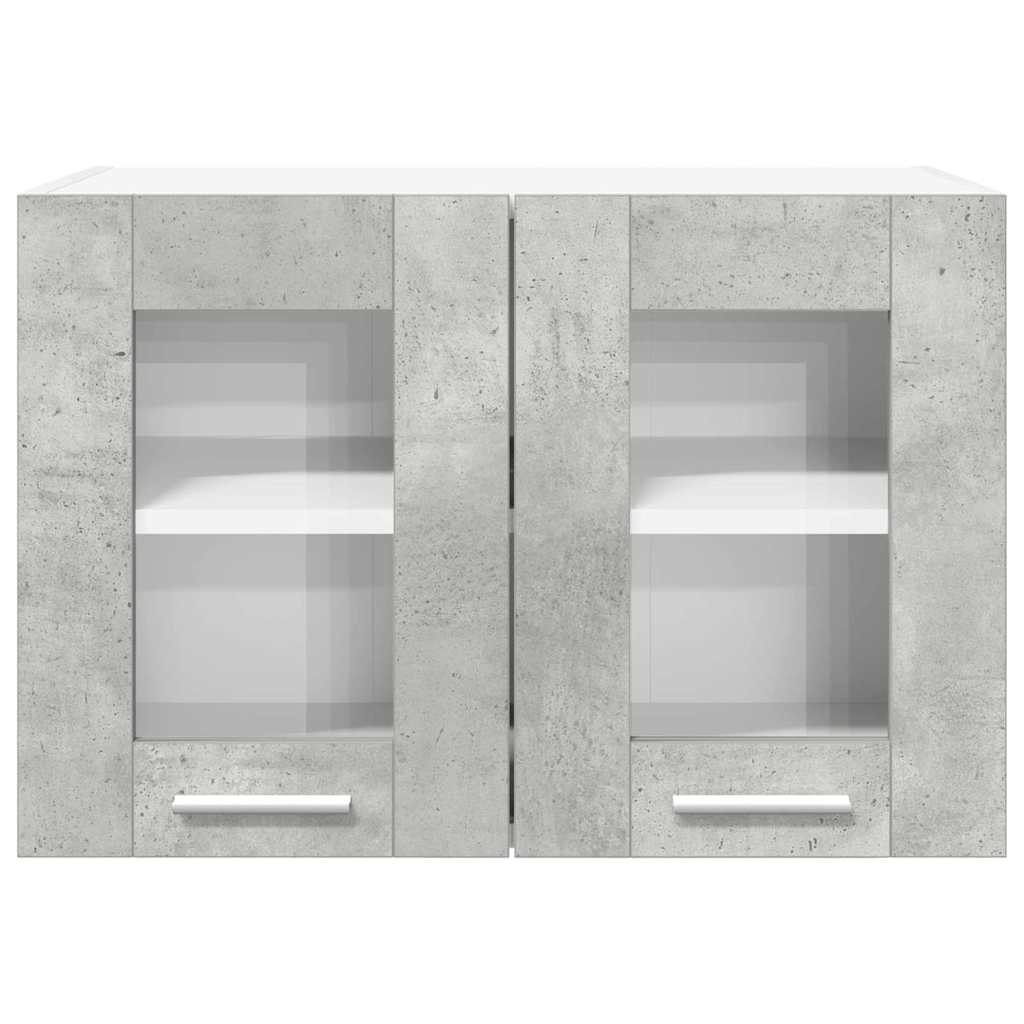 Hängeschrank 2 pcs Beton Grau 60 x 31 x 40 cm Holzwerkstoff