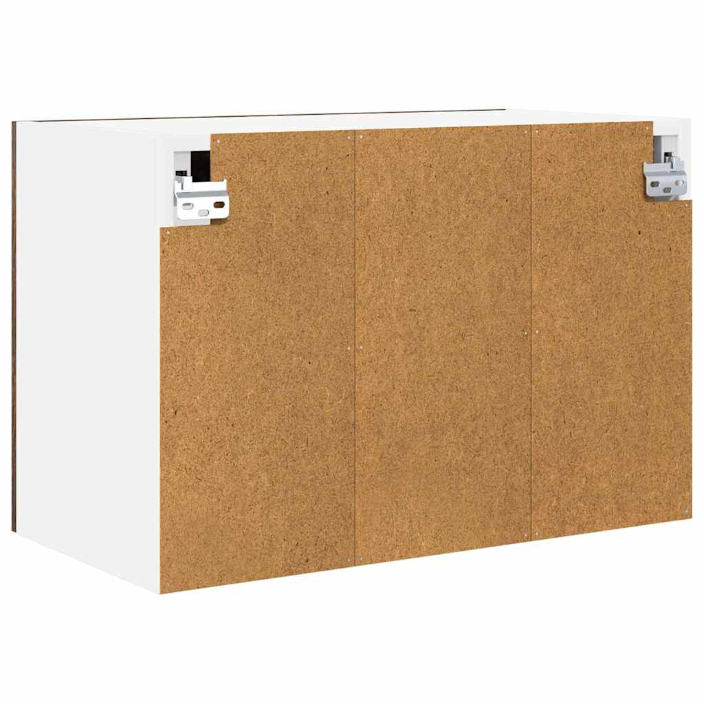 Hängeschrank mit Tür 2 pcs Geräucherte Eiche 60 x 31 x 40 cm
