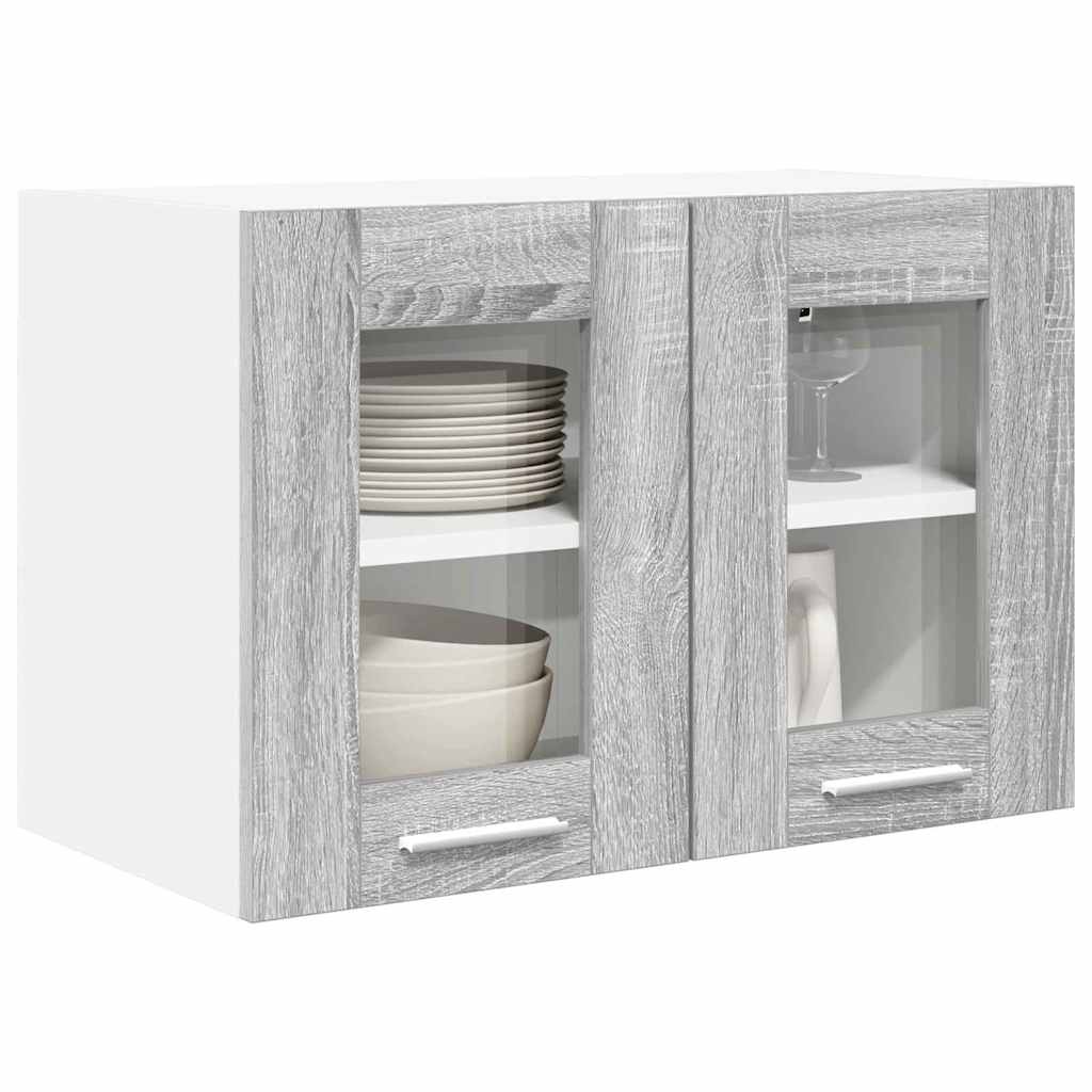Hängeschrank 2 pcs Graues Sonoma 60 x 31 x 40 cm Holzwerkstoff