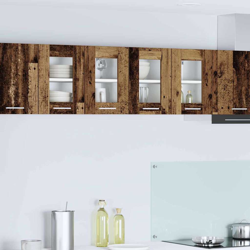 Hängeschrank mit Speicher Altholz 60 x 31 x 40 cm Holzwerkstoff