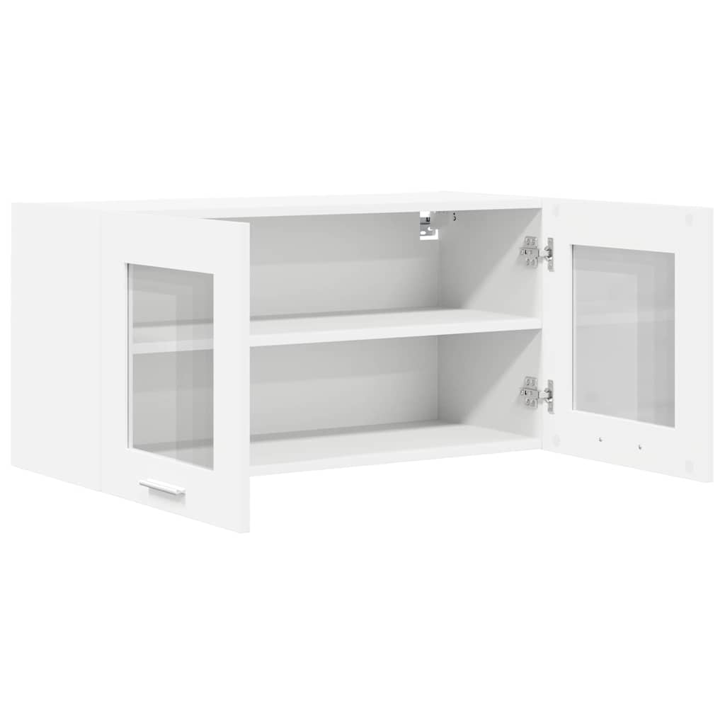 Hängeschrank mit Speicher Weiß 80 x 31 x 40 cm Holzwerkstoff
