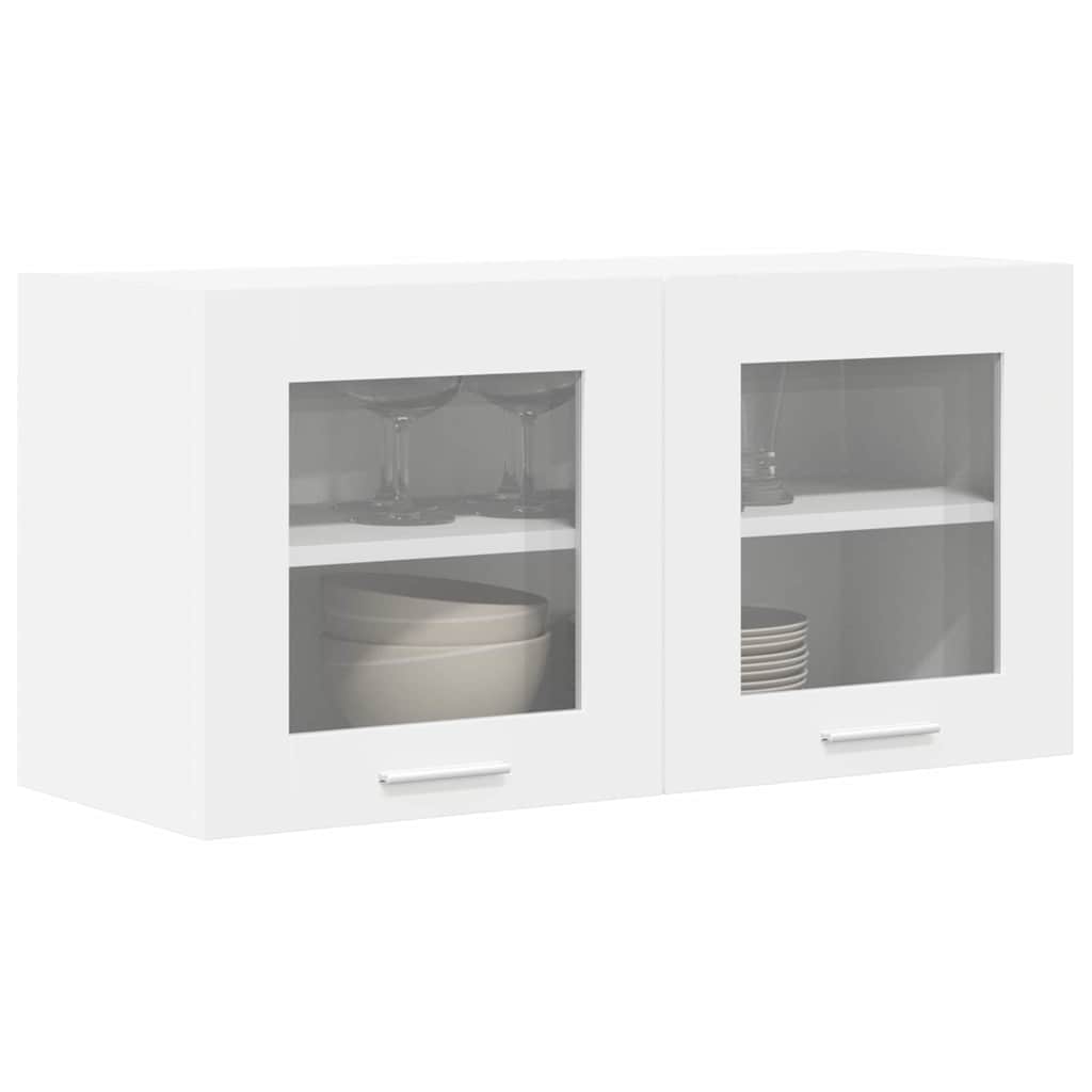 Hängeschrank mit Speicher Weiß 80 x 31 x 40 cm Holzwerkstoff