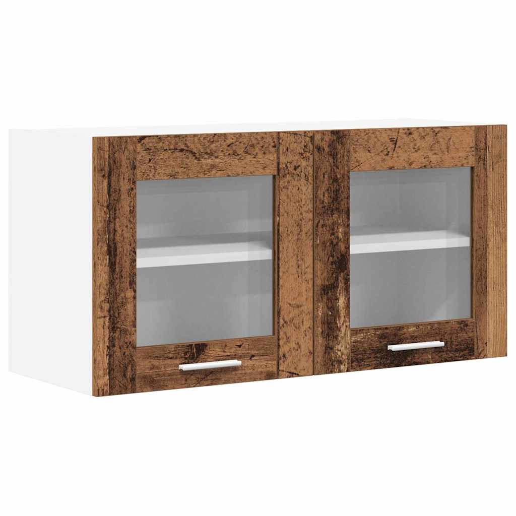 Hängeschrank Altes Holz und Weiß 80 x 31 x 40 cm Holzwerkstoff