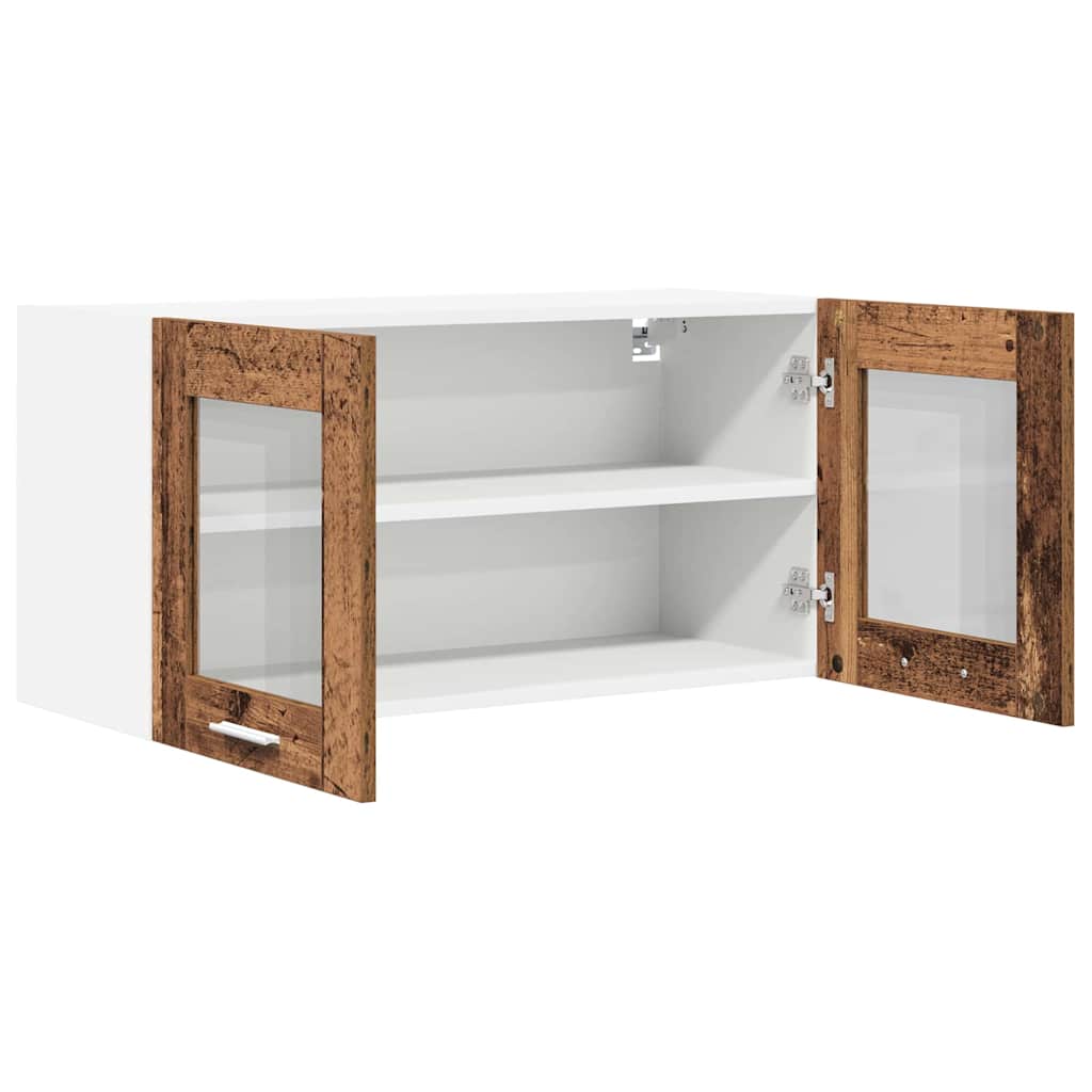 Hängeschrank Altes Holz und Weiß 80 x 31 x 40 cm Holzwerkstoff