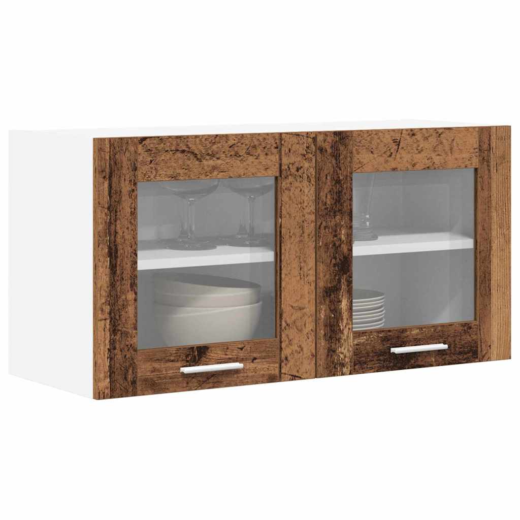 Hängeschrank Altes Holz und Weiß 80 x 31 x 40 cm Holzwerkstoff