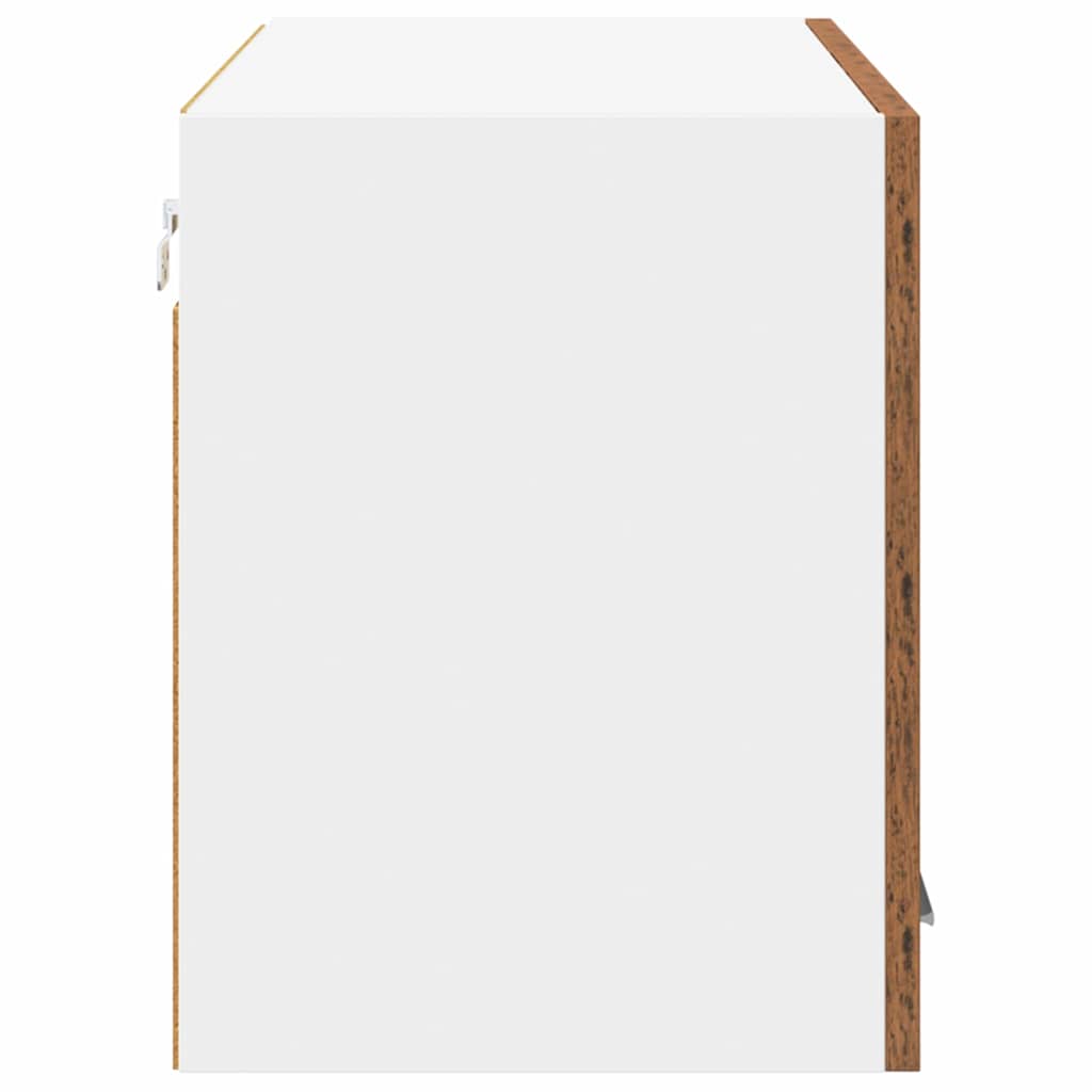 Hängeschrank Altes Holz und Weiß 80 x 31 x 40 cm Holzwerkstoff