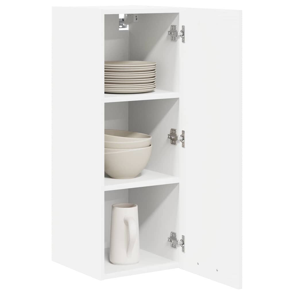 Hängeschrank mit Tür 2 pcs Weiß 30 x 31 x 80 cm Holzwerkstoff