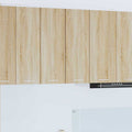 Hängeschrank 2 pcs Sonoma-Eiche und Weiß 30 x 31 x 80 cm