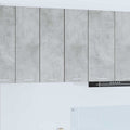 Hängeschrank mit Tür 2 pcs Betongrau und Weiß 30 x 31 x 80 cm