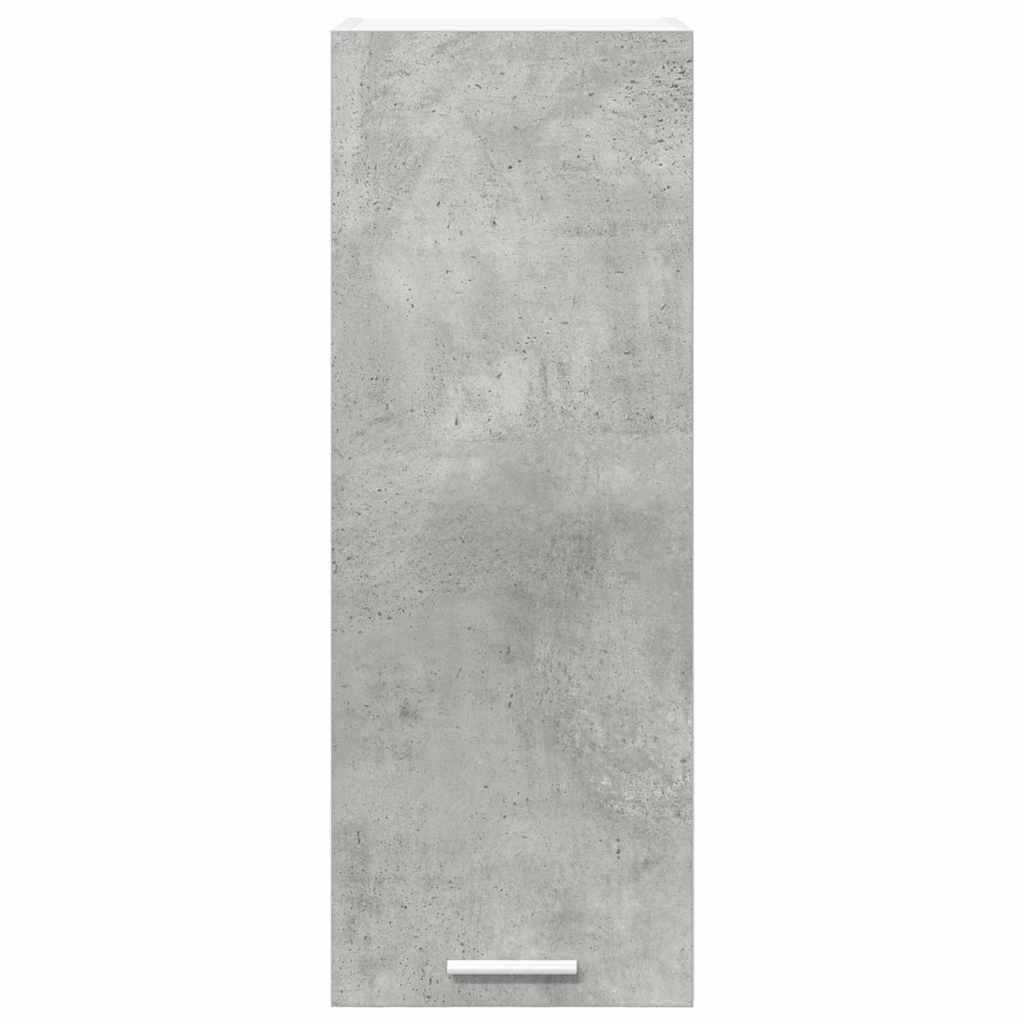 Hängeschrank mit Tür 2 pcs Betongrau und Weiß 30 x 31 x 80 cm
