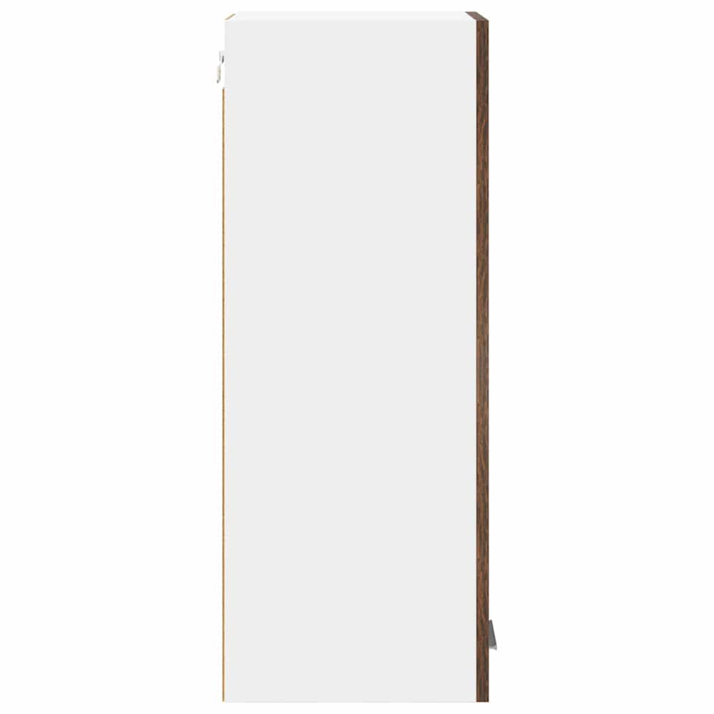 Hängeschrank mit Speicher Riga 2 pcs Geräucherte Eiche und Weiß